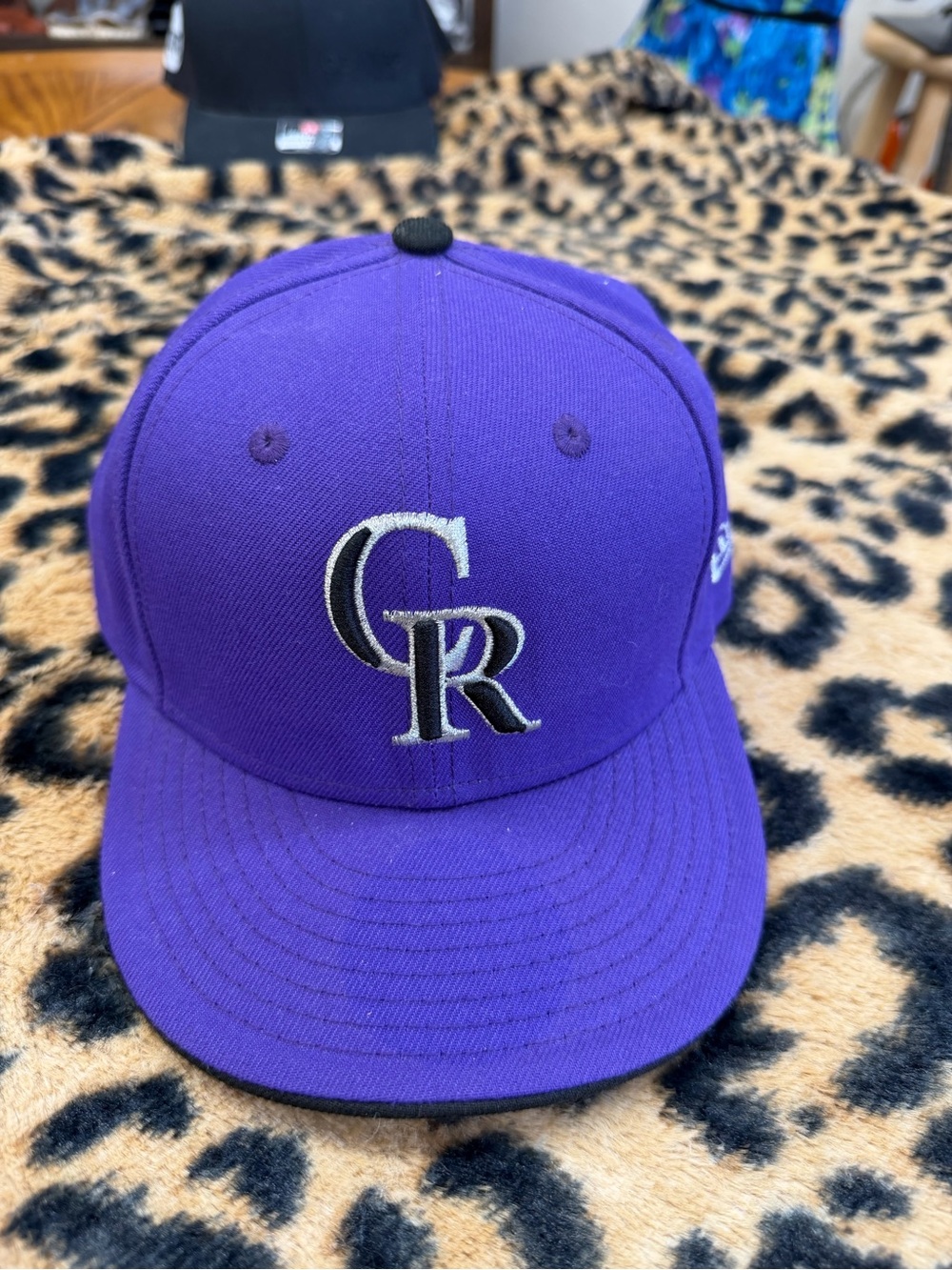 New Era Kids Colorado Rockies Purple Snapback Hat with Embroidered CR Logo